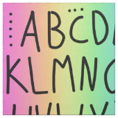 レインボー手書きABCsファブリック ファブリック (見本)