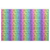 レインボー手書きABCsファブリック ファブリック (ファットクウォーター)