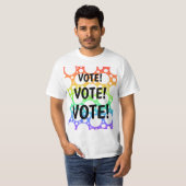 レインボー投票Tシャツ Tシャツ (正面フル)