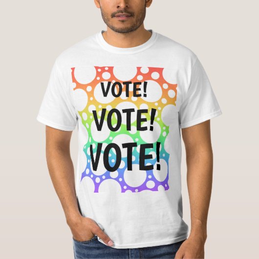 レインボー投票Tシャツ Tシャツ (正面)