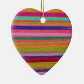 レインボー抽象芸術アストライプートモダン セラミックオーナメント (右)