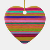 レインボー抽象芸術アストライプートモダン セラミックオーナメント (裏面)