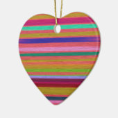 レインボー抽象芸術アストライプートモダン セラミックオーナメント (左)