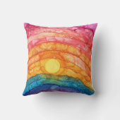 レインボー抽象芸術プライド クッション (裏面)
