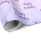 レインボー抽象芸術誕生日 ラッピングペーパー (ロールコーナー)