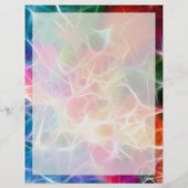 レインボー抽象芸術2 - 8.5インチx 11インチひな形シート (裏面)