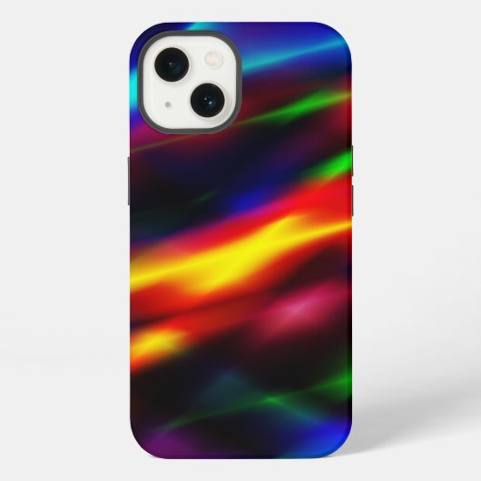 レインボー抽象芸術 iPhoneケース (裏面)