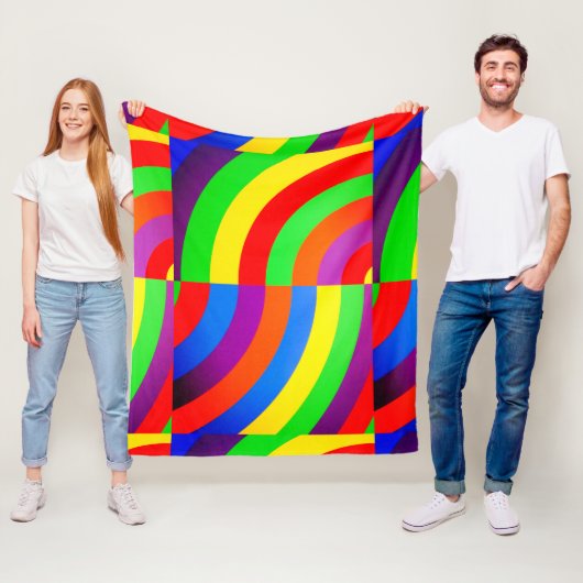 レインボー招待状グリーティングパッケージ フリースブランケット (インサイチュ)