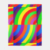 レインボー招待状グリーティングパッケージ フリースブランケット (正面)