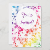 レインボー招待状 招待状 (正面)