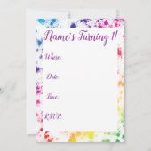 レインボー招待状 招待状 (裏面)