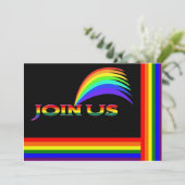 レインボー招待状 招待状 (スタンド正面)