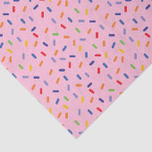 レインボー振りカラフル付け紙吹雪ライトピンク 薄葉紙 (詳細)