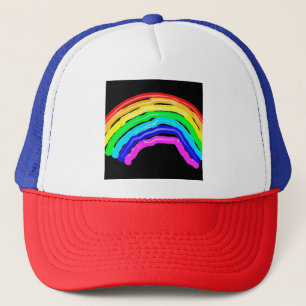 レインボー描 キャップ