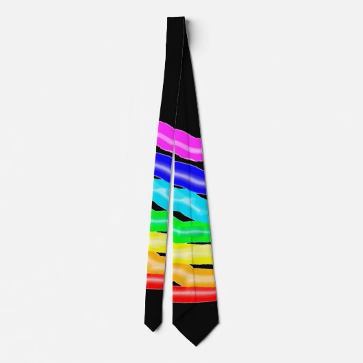 レインボー描 ネクタイ (裏面)