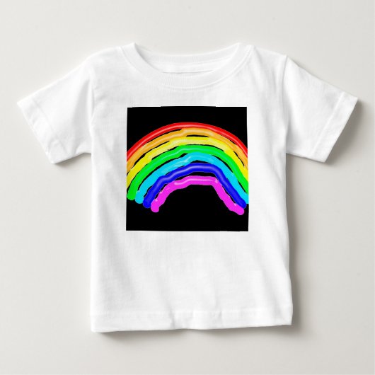 レインボー描 ベビーTシャツ (正面)