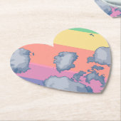 レインボー描 ペーパーコースター (アングル)