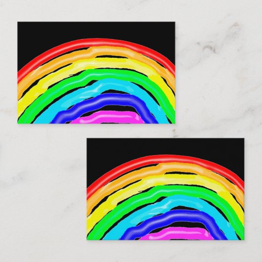 レインボー描 名刺 (正面/裏面)