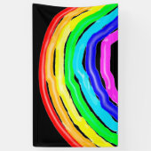 レインボー描 横断幕 (縦)