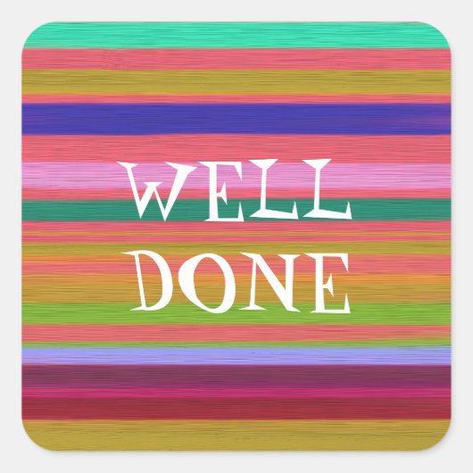 レインボー教えズ スクエアシール (正面)