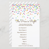 レインボー散水式ベビーシャワーゲーム印刷 (正面/裏面)