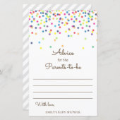 レインボー散水式ベビーシャワーゲーム印刷 (正面/裏面)