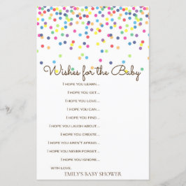 レインボー散水式ベビーシャワーゲーム印刷