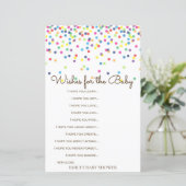 レインボー散水式ベビーシャワーゲーム印刷 (スタンド正面)