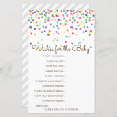 レインボー散水式ベビーシャワーゲーム印刷 (正面/裏面)