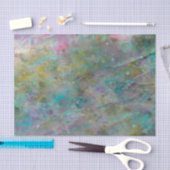 レインボー数々のカラーのクリスタルロックマーブルパーティー 薄葉紙 (クラフト)