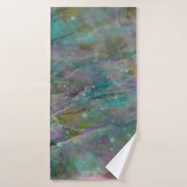 レインボー数々のカラーのクリスタルロック大理石 バスタオルセット