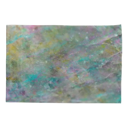 レインボー数々のカラーのクリスタルロック大理石 枕カバー (裏面)