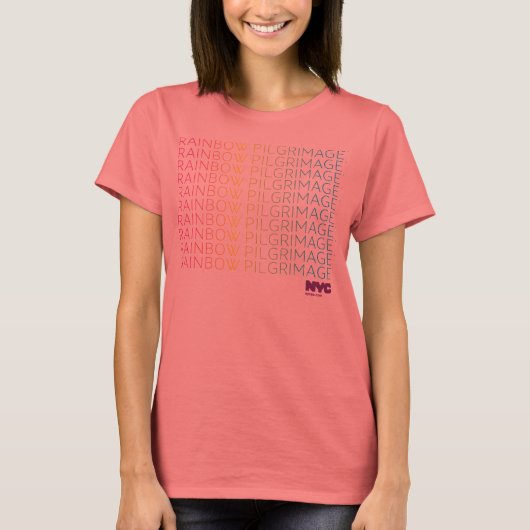 レインボー数々の巡礼 Tシャツ (正面)