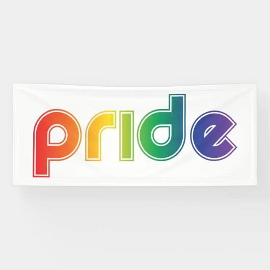 レインボー文字ゲイプライドバナー 横断幕 (横)