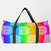 レインボー文 ダッフルバッグ (正面)