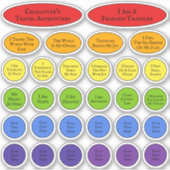 レインボー旅行確認テンプレート30 シール (正面)