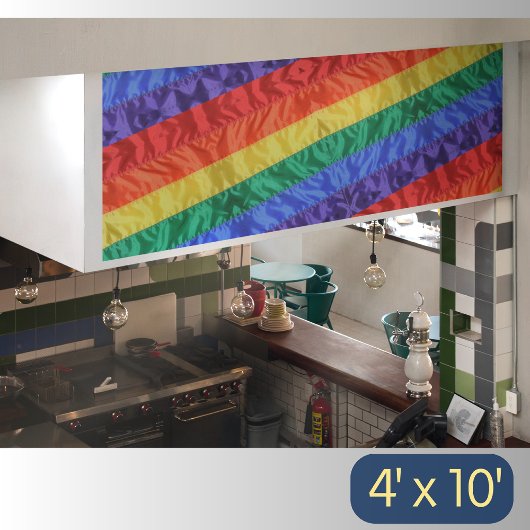 レインボー旗ゲイプライドレインボーストライプズLGBT LGBTQ 横断幕