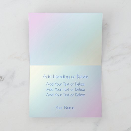 レインボー旗ゲイプライドLGBTQ LGBTの愛は愛である カード (内部)