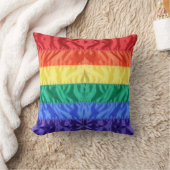 レインボー旗ゲイプライドLGBTQ LGBTの愛は愛である クッション (ブランケット)