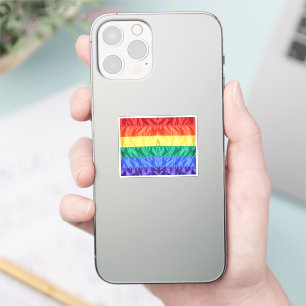 レインボー旗ゲイプライドLGBTQ LGBTの愛は愛である シール