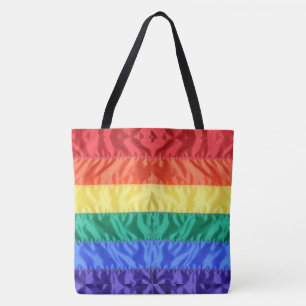 レインボー旗ゲイプライドLGBTQ LGBTの愛は愛である トートバッグ