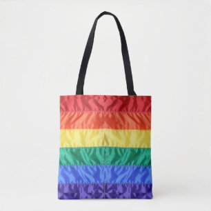 レインボー旗ゲイプライドLGBTQ LGBTの愛は愛である トートバッグ