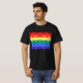 レインボー旗ゲイプライドLGBTQ LGBTの愛は愛である Tシャツ (正面フル)