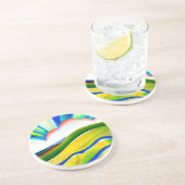 レインボー日が差すこと風景 コースター (側面)