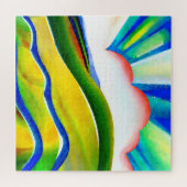 レインボー日が差すこと風景 ジグソーパズル (横)