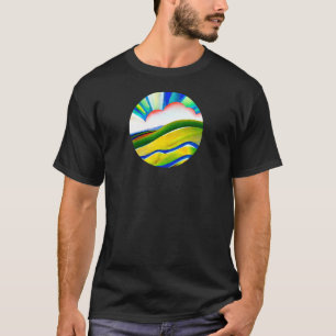 レインボー日が差すこと風景 Tシャツ
