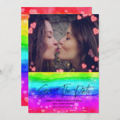 レインボー日付の保存 セーブザデート (正面/裏面)