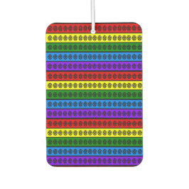 レインボー星形五角形 カーエアーフレッシュナー