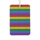 レインボー星形五角形 カーエアーフレッシュナー (裏面)