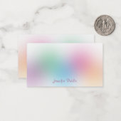 レインボー書カラフル画テンプレート ノートカード (正面/裏面インサイチュ)